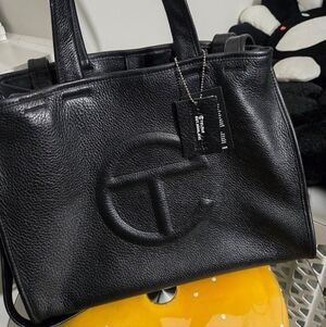 Telfar x Wilson Black Full Leather Bag